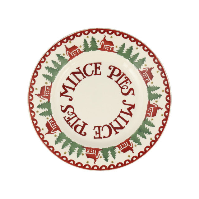 Christmas Cabin Mince Pies 8 1/2 inch Plate