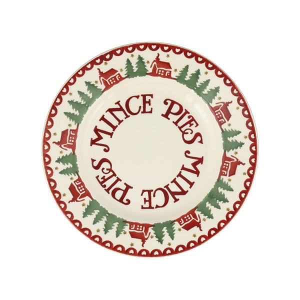 Christmas Cabin Mince Pies 8 1/2 inch Plate