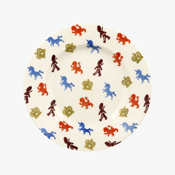 British Lions & Unicorns 8 1/2 Inch Plate