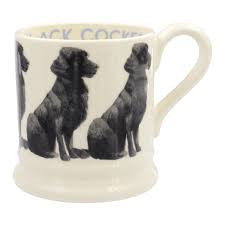 BCK010002 - EMMA BRIDGEWATER BLACK COCKER 1/2 PINT MUG