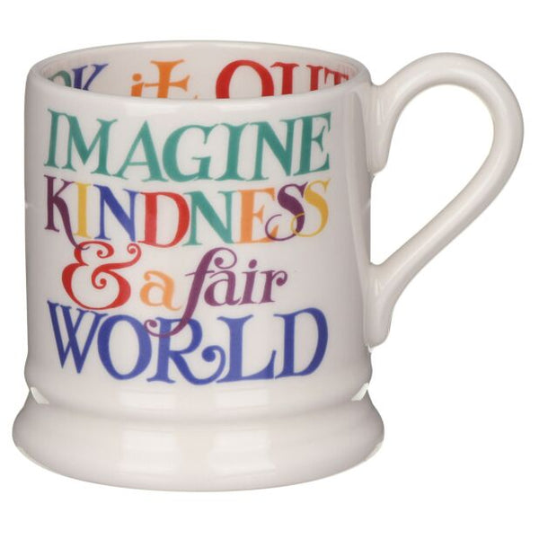 Rainbow Toast Kindness & A Fair World 1/2 Pint Mug
