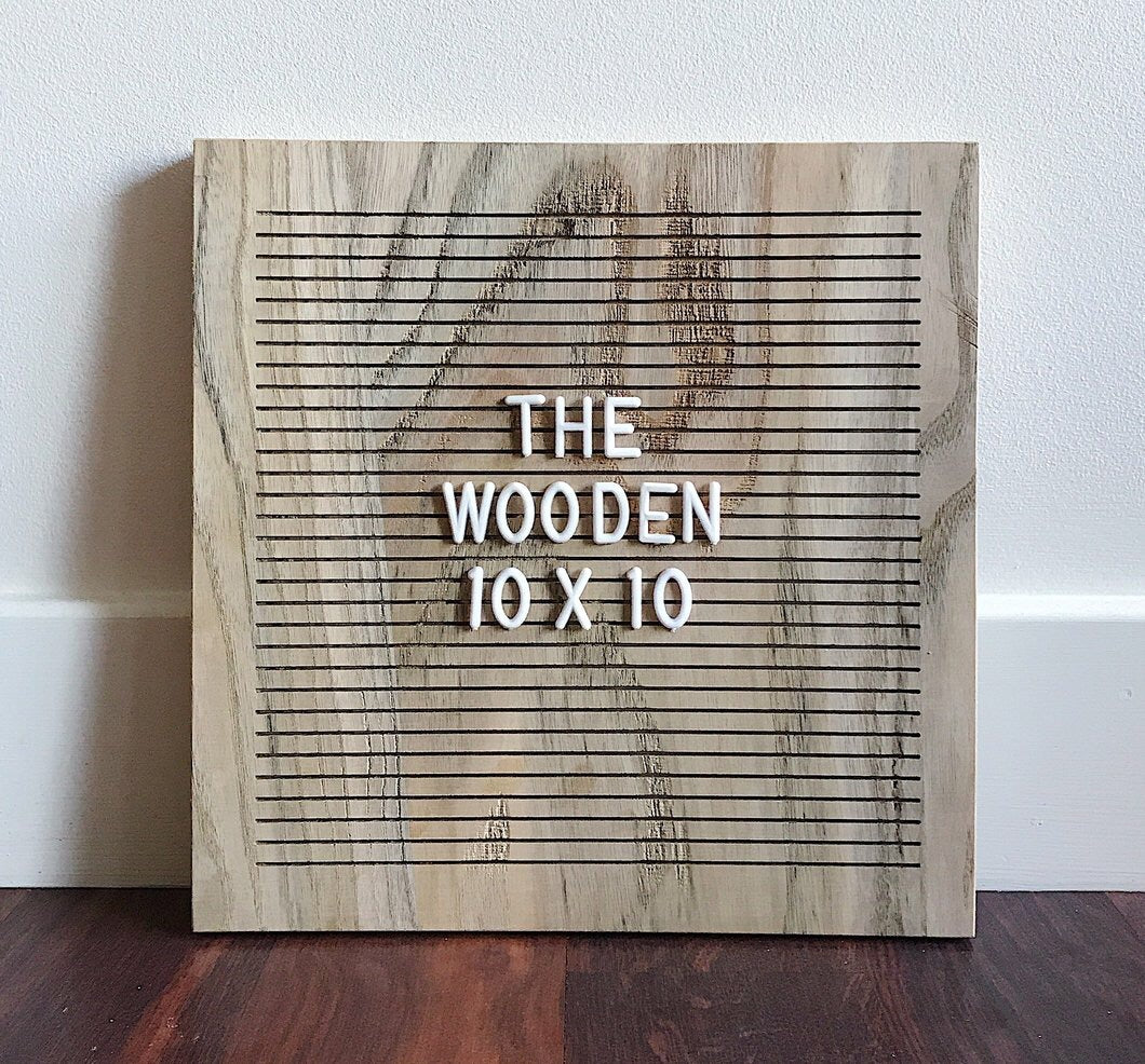 Wooden Word Board